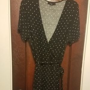 Romper shorts  black and white